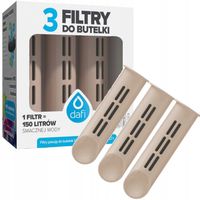 3x Filtry do butelki Dafi Solid Steel Soft by Joanna Krupa Cappucino