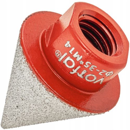 TARNIK FREZ STOŻKOWY OTWORNICA DIAMENT STOŻEK SZLIFOWANIA GRESU M14 2-35 na Arena.pl