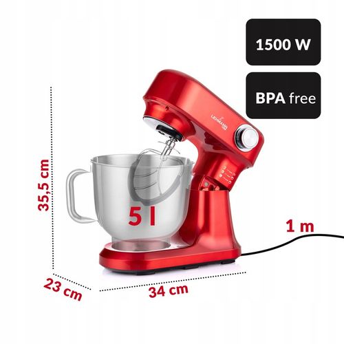 ROBOT PLANETARNY KUCHENNY MIKSER 3x MIESZADŁA DUŻA MISA HAK CIASTA na Arena.pl