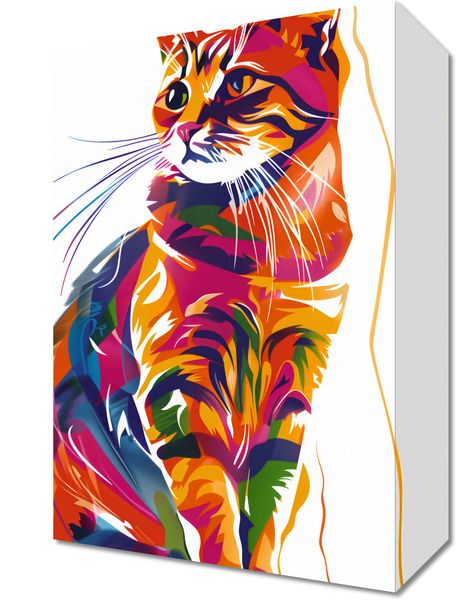 Obraz 20x30cm Nasycony Kot zdjęcie 1