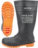 KALOSZE MĘSKIE GUMOWCE Z METALOWYM PODNOSKIEM R.43