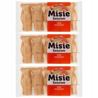 Eurowafel Misie bezowe 50 g x 3 sztuk