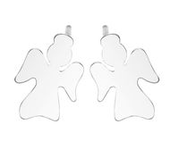 SREBRNE KOLCZYKI ANIOŁKI ANIOŁ SREBRO 925