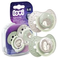 LOVI SMOCZEK USPOKAJAJĄCY DYNAMICZNY NIGHT&DAY ŚWIECI 2 SZTUKI 6-18m