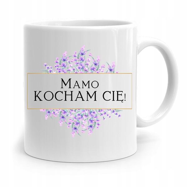 Kubek Prezent Dla Mamy Matki Mamo Kocham Cię! Z Nadrukiem Ze Zdjęciem zdjęcie 1