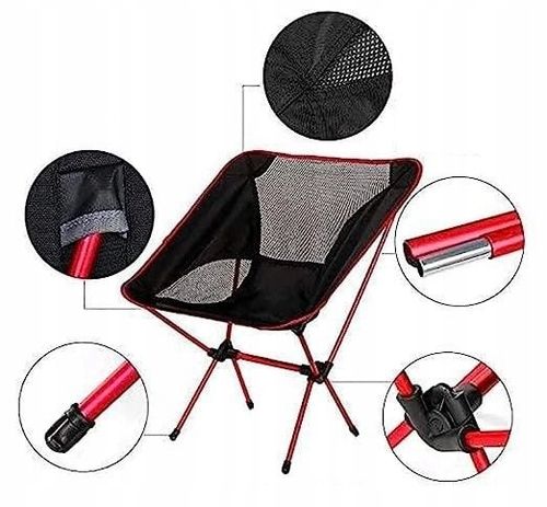 Krzesełko Maxima ultralekkie czarny na Arena.pl