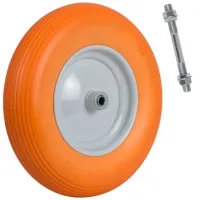 KOŁO KÓŁKO DO TACZKI WÓZKA PEŁNE BEZDĘTKOWE 400x8