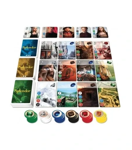 GRA PLANSZOWA EDUKACYJNA RODZINNA Splendor GRA dla dzieci 10+ 2-4 OSÓB zdjęcie 6