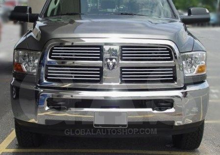 Dodge RAM 2009+ Chromowane Listwy Grill Chrom Atrapy Zderzaka Tuning zdjęcie 1