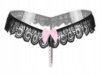 Koronkowe Stringi Perełkami Bielizna Noc Poślubna