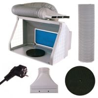 kabina lakiernicza modelarska przenośna 55cm do aerografu malowania odciąg