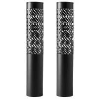 2x Lampa Ogrodowa Solarna Wbijana Słupek 71cm Dekoracyjna Pochodnia Latarni