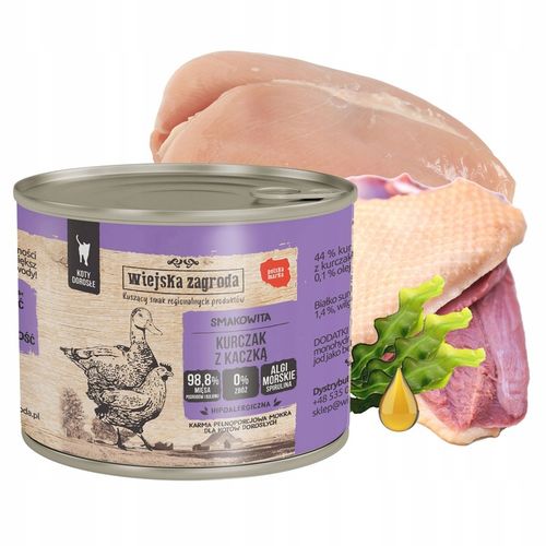 WIEJSKA ZAGRODA Karma mokra dla kota MIX Smaków 12 x 200g bezzbożowa na Arena.pl