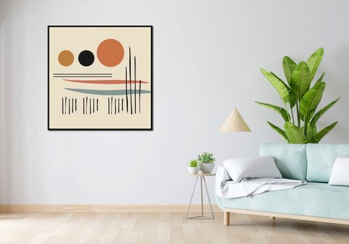 Plakat 100x100cm Iluzja Horyzontu na Arena.pl