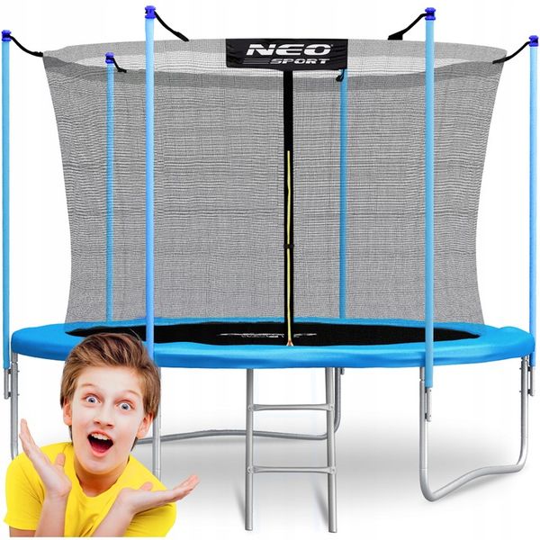 TRAMPOLINA OGRODOWA 252cm 8ft NEOSPORT model 2024 zdjęcie 1