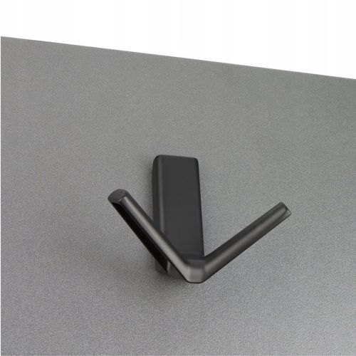 WIESZAK MEBLOWY ŚCIENNY ZESTAW 5 SZT. - HACZYK NA UBRANIA CZARNY na Arena.pl