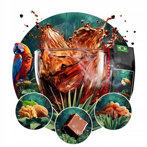 KAWA ZIARNISTA 2x1kg ŚWIEŻO PALONA BRAZIL+KOLUMBIA - 100% ARABICA-BLUE ORCA na Arena.pl