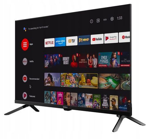 Telewizor SMART TV LED 32" VIVAX 32LE10K Android11 BEZRAMKOWY 5 LAT OCHRONY na Arena.pl