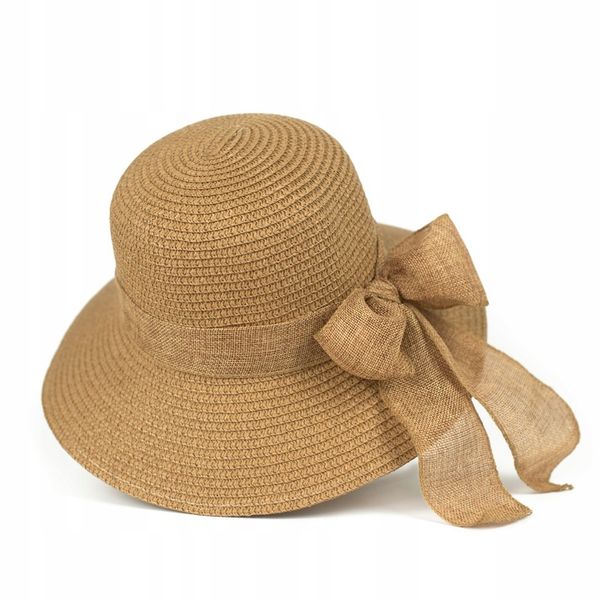 Elegancki minimalistyczny kapelusz letni Pauline cz22124-1 zdjęcie 6