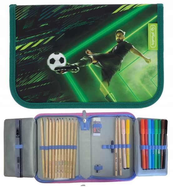 TORNISTER SZKOLNY HERLITZ LOOP PLUS PIŁKA NOŻNA ZESTAW KLASA 1-3 zdjęcie 15