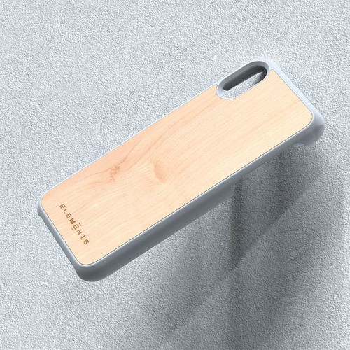 Drewniane etui do iPhone Xs / X (Light Grey) na Arena.pl