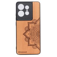 Drewniane Etui Bewood do Motorola Edge 50 Pro MANDALA JABŁOŃ
