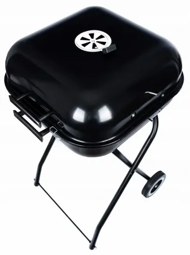 GRILL Węglowy na brykiet Ogrodowy PRZENOŚNY turystyczny WÓZEK POKRYWA na Arena.pl