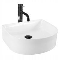 Umywalka Nablatowa Ceramiczna CLARA Biała White REA