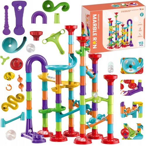 TOR kulkowy KULODROM wyścig DLA KULEK Marble ZESTAW KULKI WYRZUTNIA 113 el. na Arena.pl