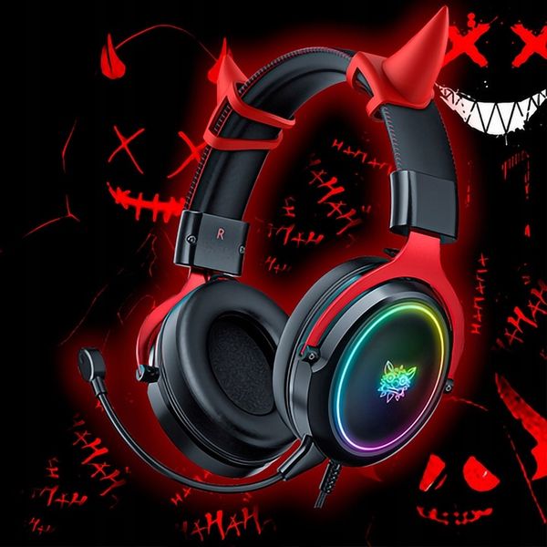 ONIKUMA X10 DEVIL SŁUCHAWKI GAMINGOWE Z MIKROFONEM PRZEWODOWE NAUSZNE DO PC zdjęcie 4
