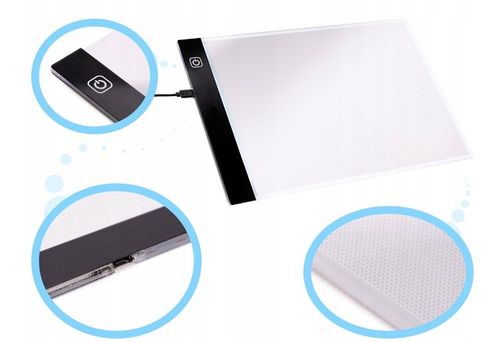 TABLET GRAFICZNY XL LED - PREZENT NA ŚWIĘTA - DESKA KREŚLARSKA PODŚWIETLANA na Arena.pl