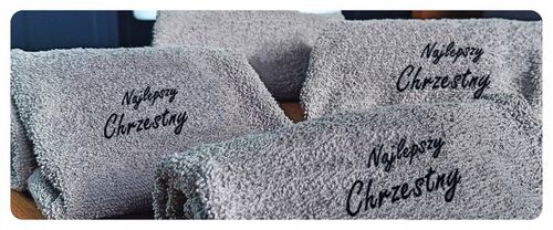 PODZIĘKOWANIE Dla Ojca Chrzestnego PIERWSZA KOMUNIA - Ręcznik Kubek na Arena.pl