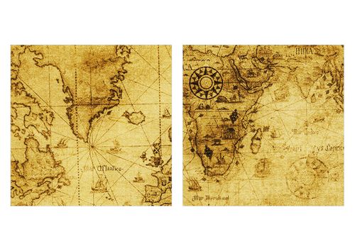 Obraz Na Płótnie - Mapa Świata - 160X85 Cm - Ea160X85-0127 na Arena.pl