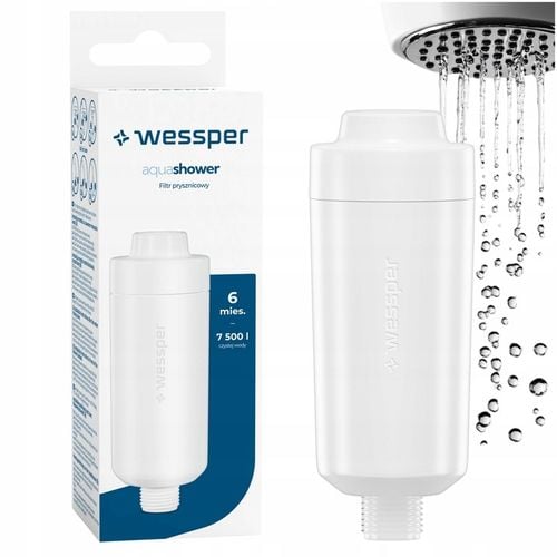 FILTR WODY PRYSZNICOWY do prysznica Wessper Aqua usuwa kamień chlor na Arena.pl