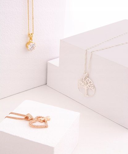 Naszyjnik Srebrny Serce Dziewczynka z Koniem Złoty Koń Cyrkonie SREBRO 925 na Arena.pl