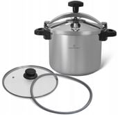 SZYBKOWAR GARNEK Ciśnieniowy 2w1 Stalowy 9L 24cm Indukcja Gaz 5733