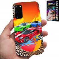 ETUI DO SAMSUNG GALAXY S20 - DLA DZIECI, SAMOCHODY WYŚCIGOWE + FOLIA