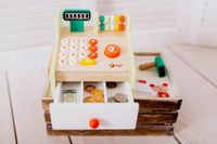 Classic World Drewniana kasa fiskalna z akcesoriami