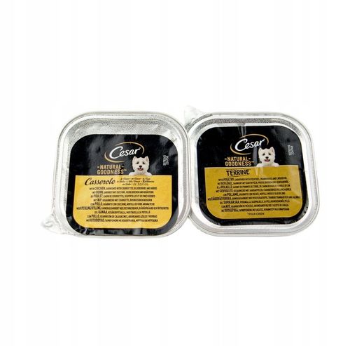 Karma Mokra dla Psa Cesar Natural Goodness mix smaków 34 szt x 100g na Arena.pl