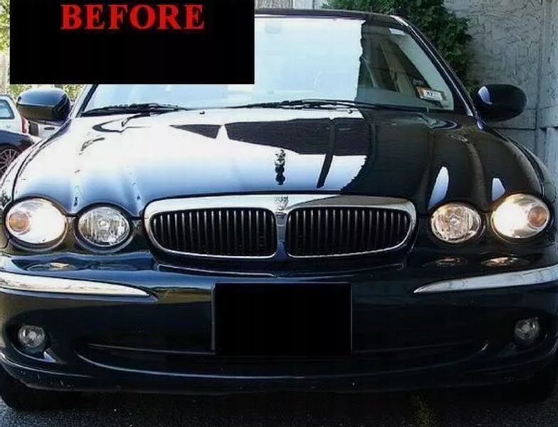 02-08 JAGUAR X-TYPE X TYPE- LIstwy chrom grill chromowan zdjęcie 1