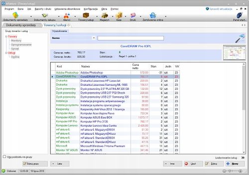 mFaktura Magazyn - program do faktur z magazynem, licencja wieczysta na Arena.pl