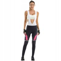 SPODNIE ROWEROWE KOLARSKIE DAMSKIE Z SZELKAMI JESIENNE OCIEPLANE ŻELOWE PRO