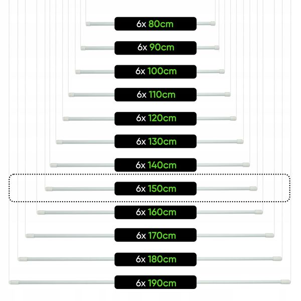 Suszarka Na Pranie Ubrania Sufitowa 6 Prętów 150cm zdjęcie 11