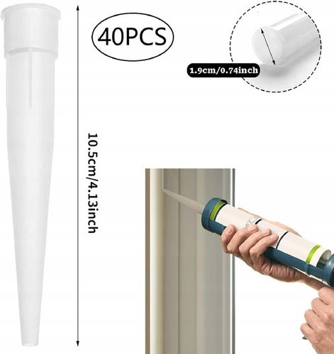 Aplikator Końcówka do Silikonu Kleju Akrylu Kartuszy Pistoletu 50 na Arena.pl