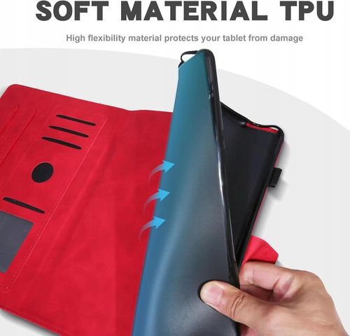 Etui pokrowiec do Apple iPad 9.7" 5 ,6 generacja kolor czerwony na Arena.pl