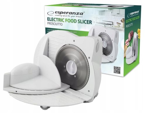 ELEKTRYCZNA KRAJALNICA PROSCIUTTO biała do pieczywa wędlin serów na Arena.pl