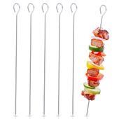 6x Szpikulce do Szaszłyków Grilla Mięsa Warzyw Stalowe Patyki Szpilki 30 cm