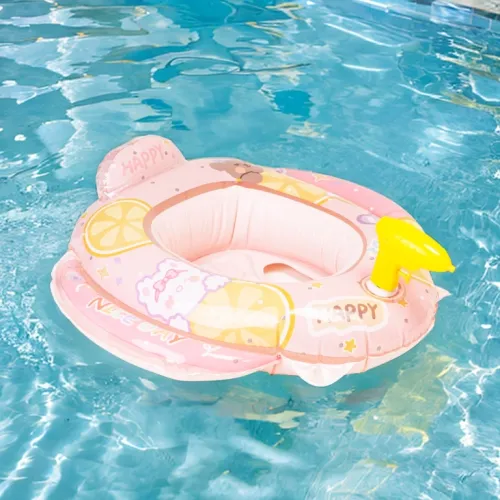 Dmuchany Pontonik Z Siedziskiem Różowe Koło Z Pistoletem Do Pływania Dla na Arena.pl