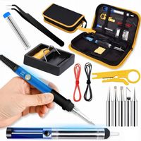 ZESTAW LUTOWNICZY PRECYZYJNA LUTOWNICA 60W + ZESTAW WALIZKA ODSYSACZ STOJAK