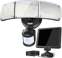 Lampa solarna z czujnikiem ruchu zewnętrzna reflektor LED 2300lm IP65